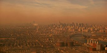 Povrinski ozon u gradu New York.